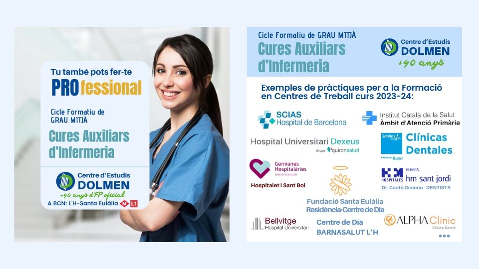 05_CE DOLMEN Cicle Formatiu de Grau Mig de Cures Auxiliars d Infermeria CAI a L Hospitalet